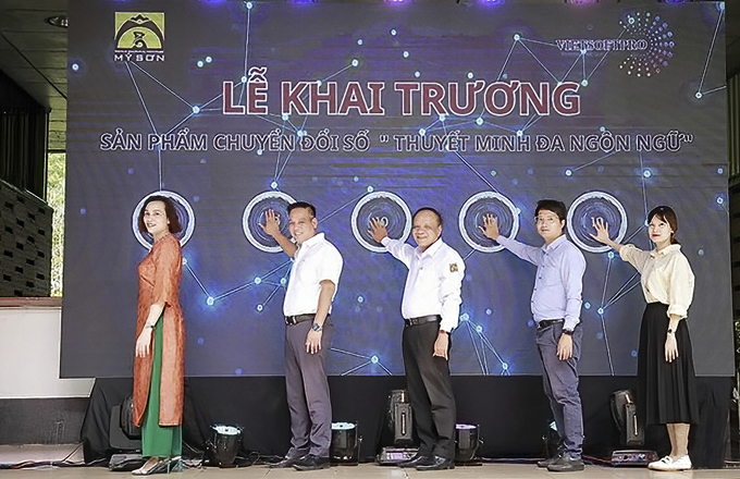 Khai trương sản phẩm thuyết minh đa ngôn ngữ tại Mỹ Sơn phục vụ du khách