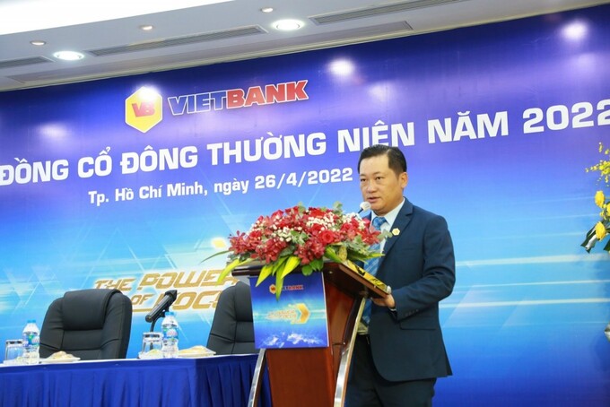 Ông Dương Nhất Nguyên, Chủ tịch HĐQT Vietbank tại Đại hội đồng cổ đông thường niên 2022.