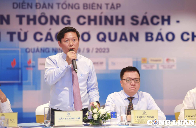 Ông Trần Thanh Lâm, Phó trưởng Ban Tuyên giáo Trung ương.