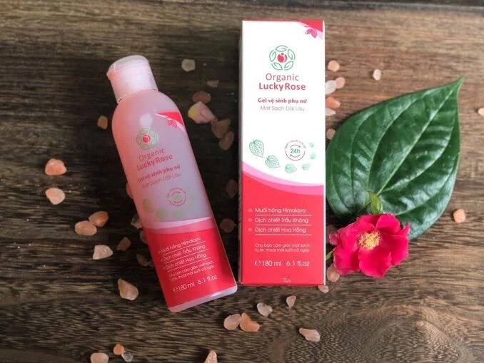 Sản phẩm Gel vệ sinh phụ nữ Oganic Lucky Rose.  Ảnh: Internet