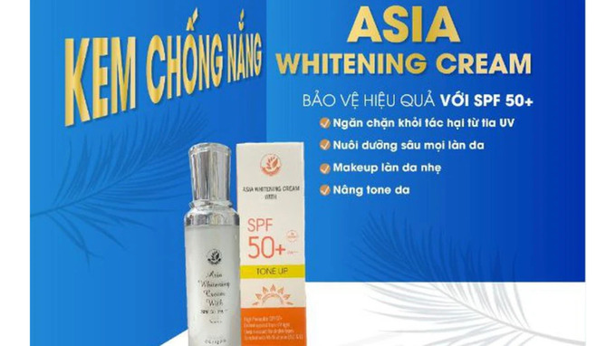 Hình ảnh sản phẩm: AsiaWhitening Cream With SPF 50+PA+++.