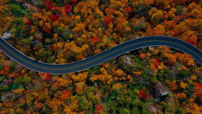 Blue Ridge Parkway được xem là cung đường đẹp nhất nước Mỹ.