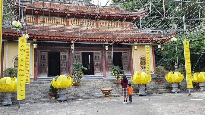 Ngôi chùa được xây dựng từ thời nhà Trần.