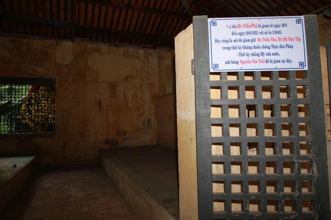 Phòng giam nơi đồng chí Trần Phú từng ở trong cách mạng