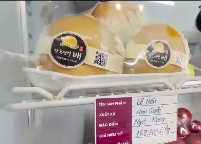 Sản phẩm lê giả mạo xuất xứ Hàn Quốc.