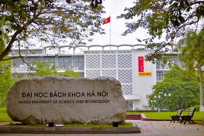 Một góc khuôn viên Đại học Bách Khoa Hà Nội