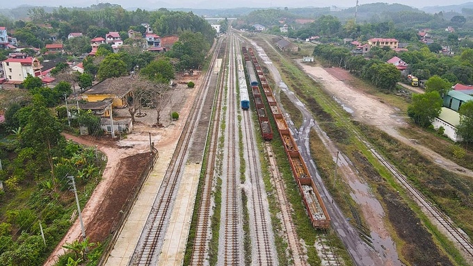 Ga đường sắt liên vận quốc tế Kép (Lạng Giang). Ảnh: ST