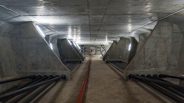 Đường hầm đặc biệt bên trong cầu Đình Vũ - Cát Hải. Ảnh: Dân Trí