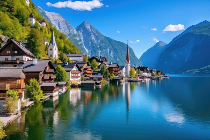 Hallstatt đã được UNESCO công nhận là Di sản Thế giới