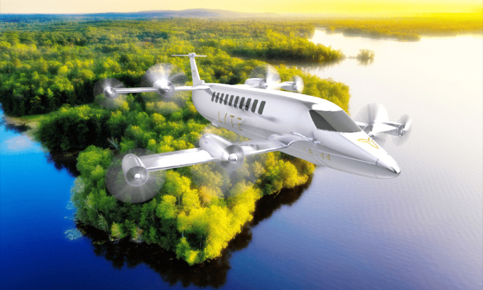 Concept máy bay SkyBus với sức chở 44 người. Ảnh: Lyte Aviation