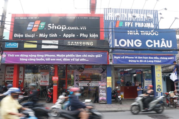 FPT Retail hiện sở hữu tổng cộng 2.252 cửa hàng FPT Shop và FPT Long Châu trên toàn quốc.