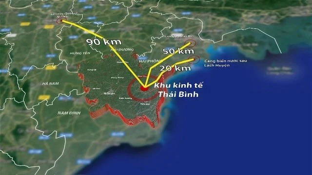 Phối cảnh Khu kinh tế Thái Bình