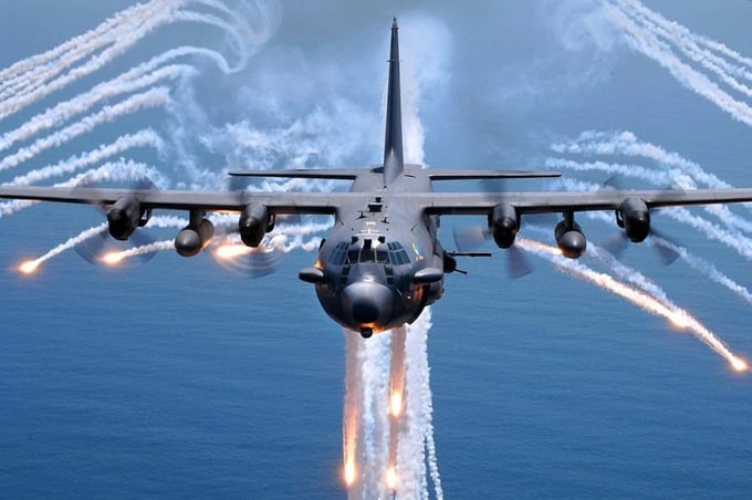 Cường kích AC-130H Spectre. Ảnh: Không quân Mỹ