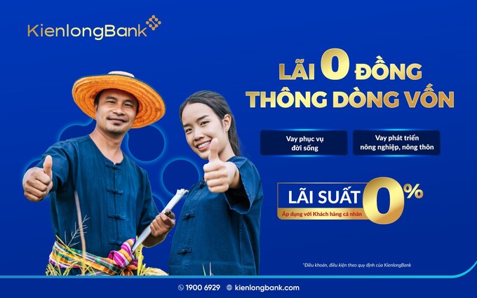 Đầu năm 2024, KienlongBank triển khai chương trình hỗ trợ lãi suất 0% nhằm kích cầu hoạt động tiêu dùng, đẩy mạnh kinh doanh