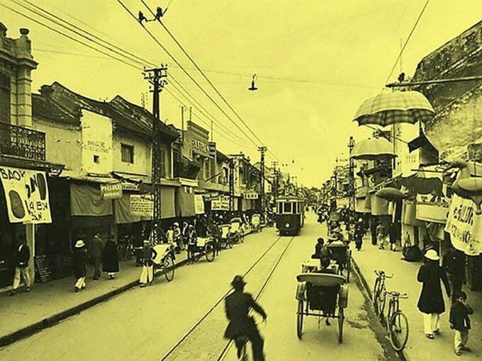 Hình ảnh góc phố Hàng Bông thời Pháp thuộc