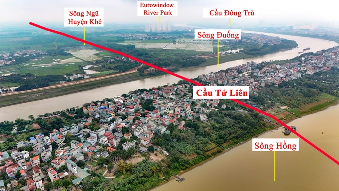 Cầu Tứ Liên khi được đưa vào hoạt động sẽ giảm ách tắc cho các cây cầu khác