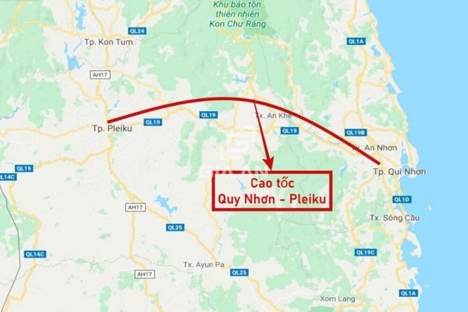 Rút ngắn cao tốc Pleiku - Quy Nhơn. Ảnh: Internet