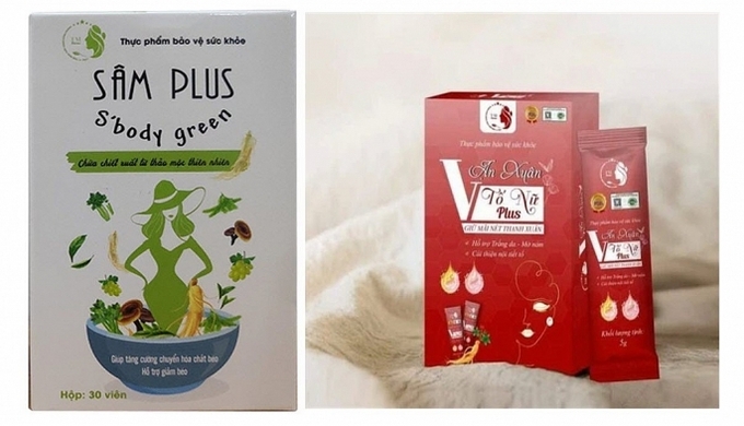 Sản phẩm Sâm Plus S’body Green, Vạn Xuân Tố Nữ Plus quảng cáo gây hiểu nhầm có tác dụng như thuốc chữa bệnh.