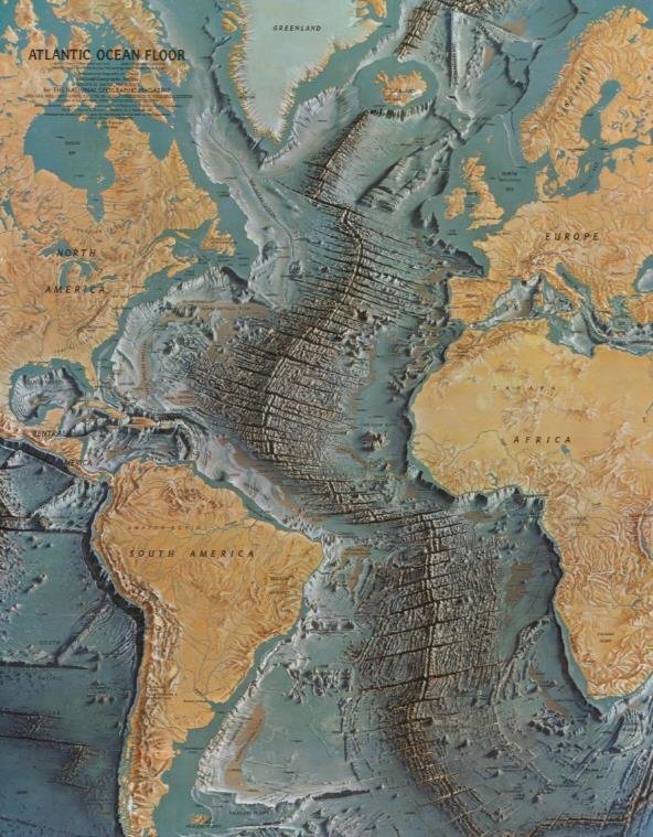 Bản đồ mô phỏng toàn bộ Mid-Ocean Ridge (Ảnh: Reddit)