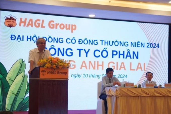 Ông Đoàn Nguyên Đức, Chủ tịch HĐQT CTCP Hoàng Anh Gia Lai (HOSE: HAG) tại đại hội đồng cổ đông thường niên 2024 tổ chức vào 10/5/2024 ở TP.HCM.