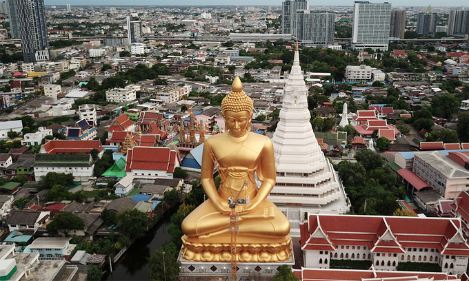 Thủ đô Bangkok có nguy cơ bị nhấn chìm. Ảnh: Reuters