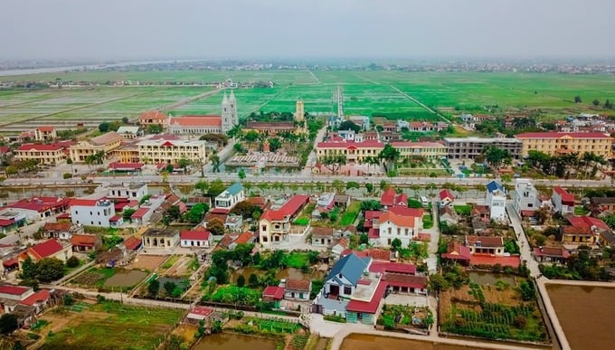 Khu công nghiệp Minh Châu được triển khai trên địa bàn huyện Nghĩa Hưng. Ảnh: Internet