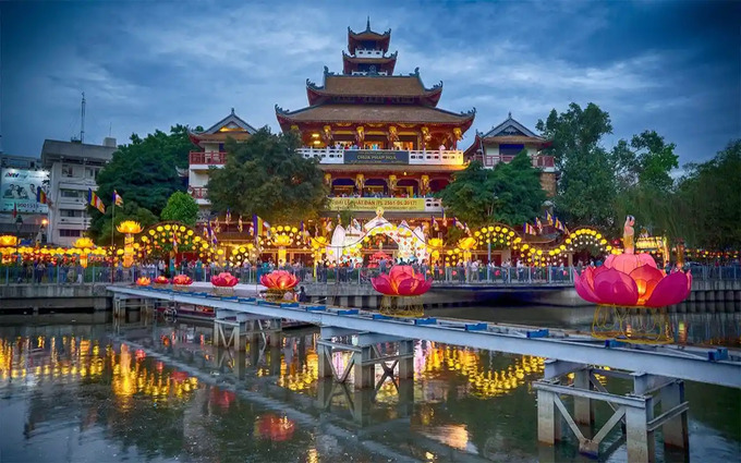 Chùa Pháp Hoa là một trong những ngôi chùa Phật giáo lớn và lâu đời nhất tại tỉnh Đắk Nông. Ảnh: Cổng thông tin du lịch Đắk Nông