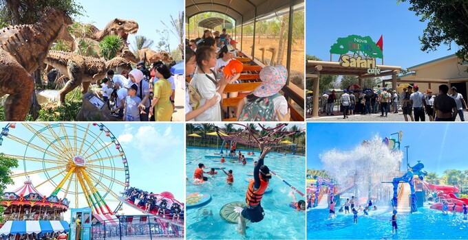 Du khách hào hứng trải nghiệm vui chơi giải trí tại chuỗi các công viên thuộc NovaWorld Phan Thiet