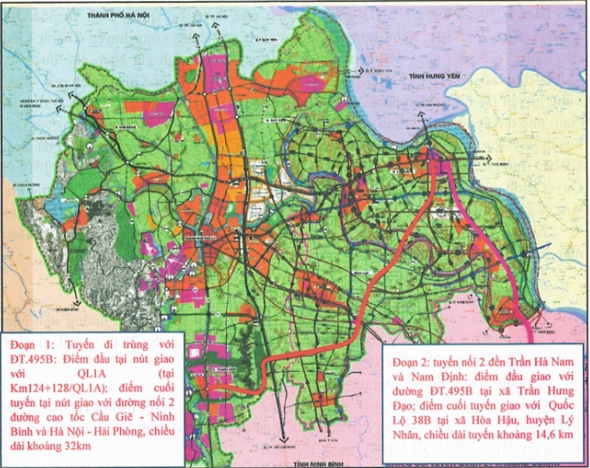 Sơ đồ phạm vi hướng tuyến của dự án. Ảnh: Internet