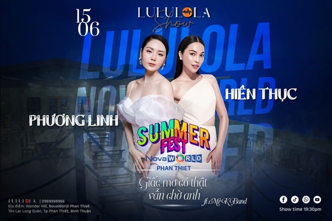 Ca sĩ Phương Linh và Hiền Thục sẽ gặp gỡ khán giả tại Wonder Hill, NovaWorld Phan Thiet vào đêm 15/6.