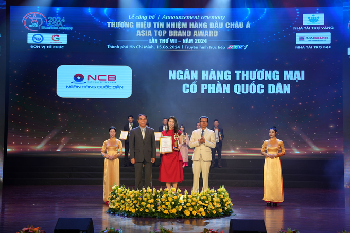 NCB nhận giải thưởng Top 10 SPDV chất lượng châu Á 2024