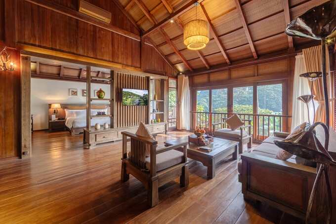 Du khách đến với Meliá Ba Vì Mountain Retreat sẽ được tận hưởng dịch vụ chuyên nghiệp, chu đáo cùng những tiện nghi cao cấp. Ảnh: Meliá Ba Vì Mountain Retreat