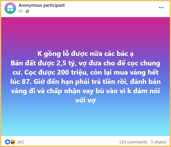 Chia sẻ của người đàn ông gây chú ý trên mạng xã hội. Ảnh: Internet