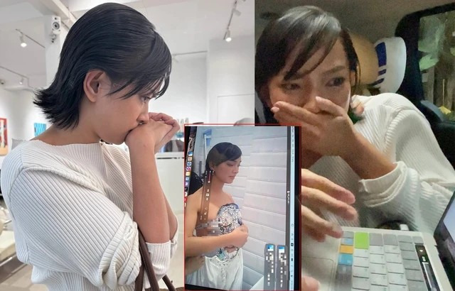 Châu Bùi sốc khi trở thành nạn nhân của camera quay lén trong quá trình làm việc tại một studio. Ảnh: FBNV