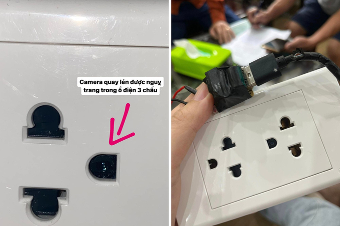 Camera ẩn này rất khó để phát hiện ra vì kích thước của nó siêu nhỏ (Ảnh: N.T.H)
