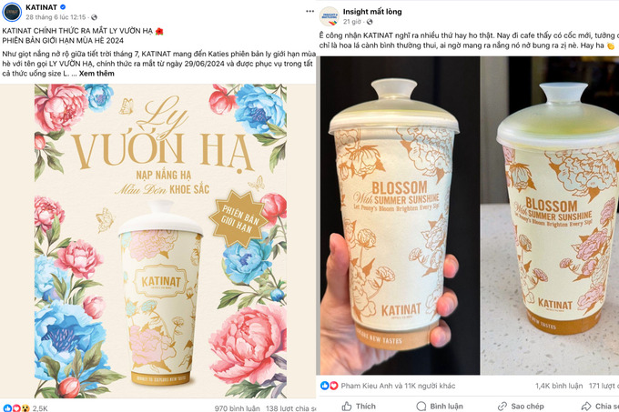 Ngay sau khi ra mắt, “ly vườn Hạ” đã nhận được rất nhiều sự quan tâm của cộng đồng mạng (Ảnh: Internet)