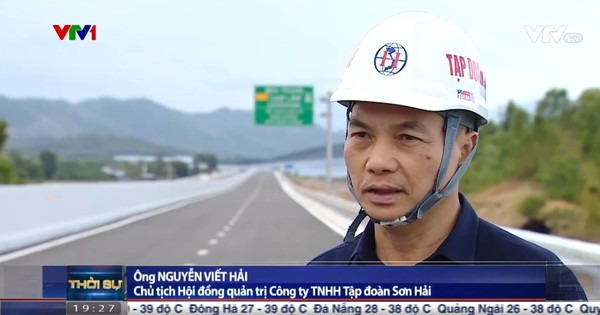 Ông Nguyễn Viết Hải trả lời phỏng vấn trong bản tin thời sự 19h của VTV năm 2023