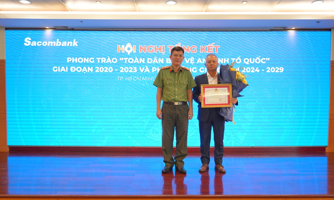 Sacombank được công nhận đạt tiêu chuẩn “An toàn về an ninh, trật tự” năm 2023.