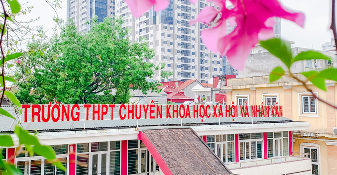 Trường THPT Chuyên Khoa học Xã hội và Nhân văn. Ảnh: Internet