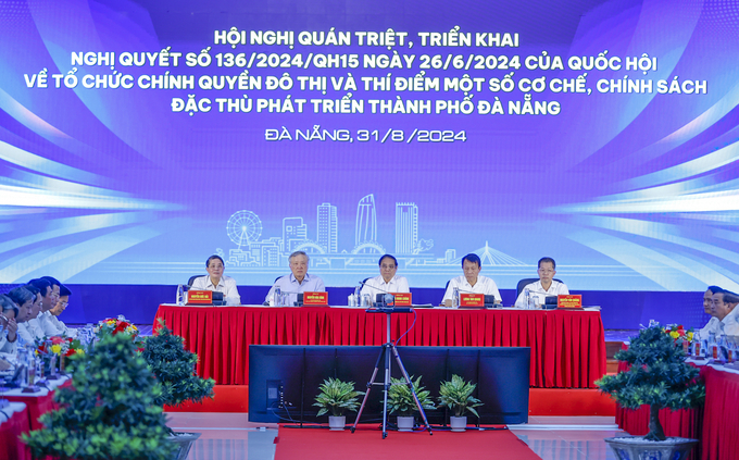 Quan cảnh hội nghị quán triệt, triển khai nghị quyết số 136/2024/QH15