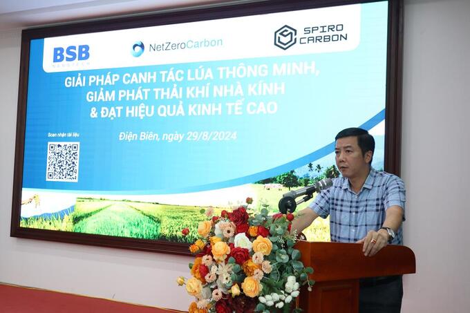 Đồng chí Nguyễn Đức Hạnh- Giám đốc Sở Khoa học và Công nghệ phát biểu khai mạc tại Hội thảo.