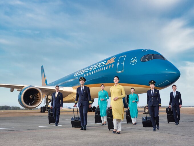 Vietnam Airlines khai trương đường bay thẳng từ Việt Nam đến Ý, mở ra cơ hội kết nối kinh tế, du lịch giữa Việt Nam và châu Âu. Ảnh: Công Luận