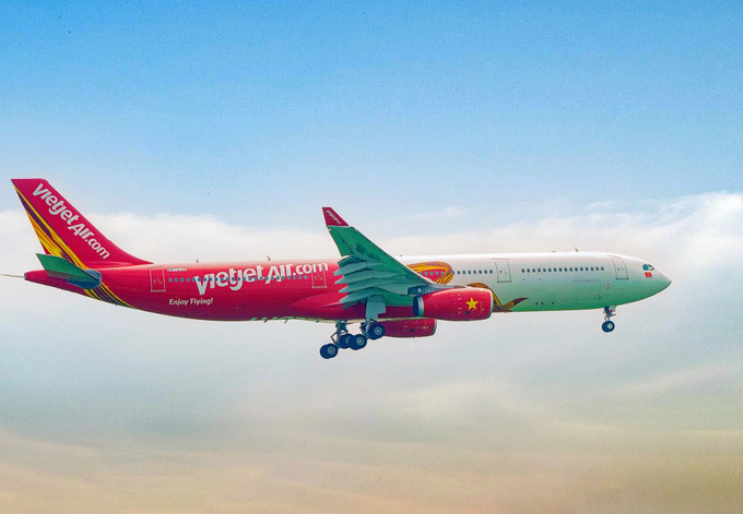 Thời gian tới, có thể hãng hàng không Vietjet Air sẽ mở thêm đường bay Hà Nội - Côn Đảo. Ảnh: Internet