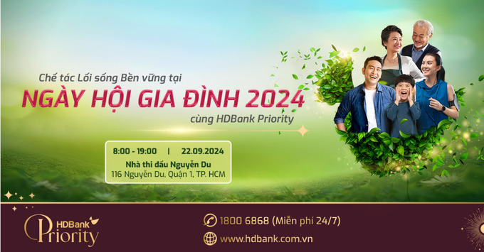 HDBank Priority tự hào tổ chức “Ngày Hội Gia Đình 2024”, một sự kiện đặc biệt dành cho các gia đình hiện đại với mong muốn lan tỏa lối sống bền vững, thân thiện với môi trường quy tụ nhiều hoạt động hấp dẫn cho những tổ ấm muốn nâng cao giá trị phong cách sống trong gia đình mình.