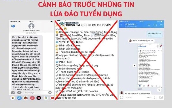 Các hình thức lừa đảo tuyển dụng việc làm phổ biến cần tránh.