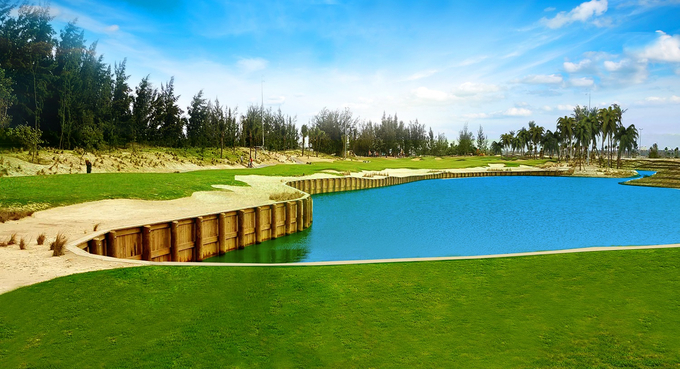 Hố 1, Nicklaus Course tại Legend Danang Golf Resort