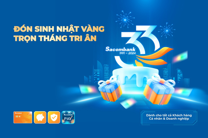 Sacombank Don sinh nhat vang - Tron thang tri an