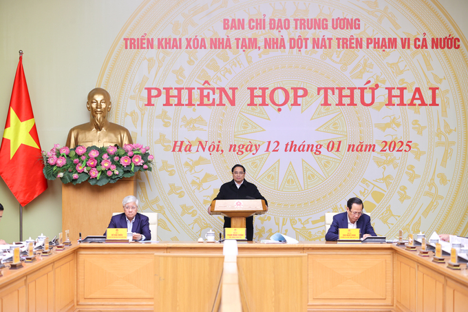 Thủ tướng Phạm Minh Chính chủ trì Phiên họp thứ 2, Ban Chỉ đạo xóa nhà tạm, nhà dột nát.