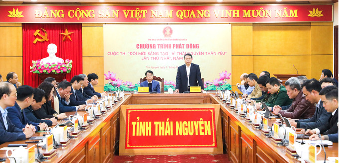 Đồng chí Nguyễn Huy Dũng - Phó Bí thư Tỉnh ủy, Chủ tịch UBND tỉnh phát biểu chỉ đạo