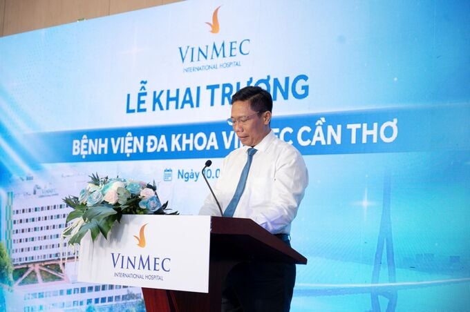 Ông Nguyễn Thực Hiện - Phó Chủ tịch UBND Thành phố Cần Thơ tin tưởng sự hiện diện của Vinmec Cần Thơ sẽ là động lực lớn cho sự phát triển của lĩnh vực y tế địa phương.